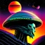 Placeholder: Aliens 1986, cosmic expansion, sunset