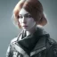 Placeholder: Olga Sergeyevna Kalinina from game "left alive", in the style of Yoji Shinkawa