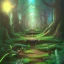 Placeholder: Zelda ocarina of time link lost woods. TrippyCartoon