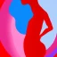 Placeholder: akvarel, woman body red, and golden, abstract, curvy, pastels, light, beautiful curves, woman from back, rosa, circle, back, spine, light, pastel, blurry, postmodern art, graphical, masterpiece, abstract art, contrast colors, bodies, bodies around each other