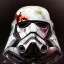 Placeholder: photorealistic luke skywalker helmet with weathered painting , illustration on coarse canvas by <agnes cecile> and <Yoji Shinkawa>, ornate and intricate details , soft smooth lighting, ultra detailed concept art,