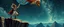 Placeholder: the fool from major arcana,dancing joyfully on the edge of a cliff, close up portrait of dj magic farmer pilot looking down on cam, with background in the style of escher and giger, a chill contrapunctus fugue in the style of fsol, beethoven,