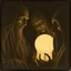 Placeholder: Daguerrotype close up some mysterious figures, odd background, Hieronymus Bosch Max Ernst ambient light, by Minicavio Quollati and Marlost Endgulp, Amano, Botticelli, Alphonse Mucha