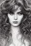 Placeholder: 1970's porno model , cute, big droopy eyes, angelic face with minor blemishes, beautiful, long orange flowing hair, wavy hair, curly hair، black eyes, head and shoulders portrait, cinematic, misty atmosphere, 8k, resolution concept art portrait by Greg Rutkowski, Artgerm, WLOP, Alphonse Mucha dynamic lighting hyperdetailed intricately detailed, bokeh, Stunning 8k ektar film scan