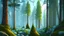 Placeholder: pine forest in the mountains