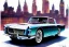 Placeholder: a true-to-life 1962 facel-vega facel ii, centered, intricate, extreme detailed, photorealism, center view, city background, pivot on facel, pen and color marker painting by cheryl kelley