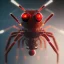 Placeholder: portrait painting of a cyberpunk red robot spider, ultra realistic, intricate details, ultra highly detailed, shiny, smooth, studio quality, octane render, Surrealism, Triadic colour scheme,glow-stick, ambient lighting,nightclub lighting, polaroid, 100mm, --ar 1:1 --v4