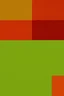 Placeholder: Psychological Deflation; Contemporary Art; color palette of avocado Green, Harvest Gold, Coppertone, burnt orange, and poppy red
