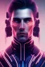 Placeholder: cyberpunk, head, men, portrai, tron