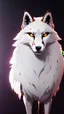 Placeholder: feral, White fur, Werewolf, Red eyes, character, full body portrait, expert, insanely detailed, 4k resolution, cinematic smooth, intricate detail, fluffy, award wining portrait, fox, anthropomorphic fox, werefox, male