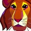 Placeholder: Lion King Animation OC Loca male lion triangular face shape hooked black nose tip