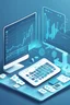 Placeholder: Advanced Trading Strategies and Analysis, flat light blue style