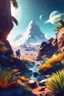 Placeholder: (((close midshot))), (((low poly art:2))), (astronaut), ultra-detailed illustration of an environment on a dangerous:1.2 exotic planet with plants and wild (animals:1.5), (vast open world), astroneer inspired, highest quality, no lines, no outlines candid photography. by Lekrot