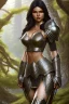 Placeholder: milf, dark hair, sexy knight armor, full body, forest, 8k resolution, high-quality, fine-detail, intricate, fantasy art, detailed matte, volumetric lighting, illustration, 3D