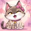 Placeholder: Meow sama cartoon