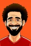 Placeholder: mo salah football player ,cartoon 2d