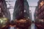 Placeholder: Corner Elevated Train run raid Train Canal River and corner shop greengrocer in colorful Italian street+Gothic city+BioShock+Dishonored+Bloodborne +trieste+Edinburgh+Chicago+victorian London+decòpunk Skyscraper+ +steampunk+biopunk+alphonse mucha, greg rutkowski,matte painting, cryengine, hyper detailed, felix kelly, fantasy art, seb mckinnon