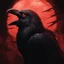 Placeholder: "Generate a high-resolution image of a very macabre crow. The scene should be set in dim, shadowy lighting, giving the atmosphere a dark and eerie feeling. The crow should have sinister, menacing features, with ragged feathers, sharp talons, and piercing eyes that glow faintly. Ensure that the background is ominous, perhaps with hints of fog or a moonlit graveyard, adding to the overall spooky ambiance. The entire image should convey a sense of dread and mystery." resolution 60k