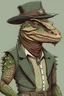 Placeholder: A cowboy lizard man