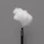 Placeholder: a tiny puff of delicate smoke, plain solid color, photorealistic, chiaroscuro, aesthetic layout, monochrome pantone, minimalist photography, hyper realistic, octane render, minimalist art