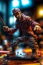 Placeholder: pen outline portrait of rad mad Chad pimp starlord gremlin smashing yoga flex girl , prize winning oil painting,bokeh like f/0.8, tilt-shift lens 8k, high detail, smooth render, down-light, unreal engine