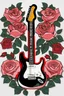 Placeholder: Photography art Electric Guitar and Flowers Roses