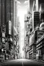 Placeholder: multiple explosions, buildings of Tokyo greyscale