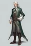 Placeholder: diplomatico elfico vestito di abiti eleganti, final fantasy style, figura intera