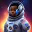 Placeholder: African American boy space explorer