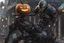 Placeholder: venom machine in 8k nier automata artstyle, halloween them, pumpkin helmet, close picture, fantasy world, intricate details, highly detailed, high details, detailed portrait, masterpiece,ultra detailed, ultra quality