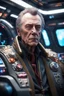 Placeholder: really macho pimp Christopher Walken orc wolf captain chat hog that go hard sitting in space station cockpit , in front of space portal dimensional glittering device, bokeh like f/0.8, tilt-shift lens 8k, high detail, smooth render, down-light, unreal engine, prize winning