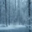 Placeholder: lost in the woods, winter landscape, ice field, crystals, surreal, dreamlike, foggy