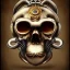 Placeholder: steampunk monkey headskull worrior