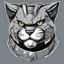 Placeholder: A warrior cat, with armour, angry face