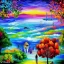 Placeholder: Ecological utopia psychedelic afremov