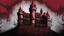 Placeholder: dark blood red colored, Vampire castle, comic style