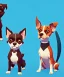 Placeholder: Cute cartoony dogs