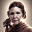 Placeholder: [[extrem stunning photorealistic carrie fisher as princess leia]] :: [[photorealistic brown eyes, short hair, head and shoulders portrait, 8k resolution photorealistic portrait by Greg Rutkowski, Artgerm, WLOP, hyperdetailed, intricately detailed, triadic colors]]