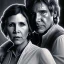 Placeholder: old carrie fisher embracing harrison ford in star wars, waist up portrait, photorealistic faces, intricate, color pencil masterpiece, expert, insanely detailed, 4k resolution, cinematic smooth, intricate detail , soft smooth lighting, soft pastel colors,