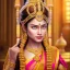 Placeholder: Portrait of indian princess in a temple, perfect composition, hyperrealistic, super detailed, 8k, high quality, intricate details, highly detailed