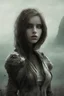 Placeholder: desolate and landscape mistywith woman dramatic hd highlights detailled