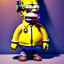 Placeholder: Homer Simpson toddler, steampunk headphone, sunglass, gangsta neckless, full body, yellow puffer jacket, tokio background, dramatic lighting, hyper realistic, unreal engine 5, 16k