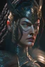 Placeholder: Iconic Wonder Woman, medieval, noir, braided black hair, ultra-detailed armor, stunning portrait, dynamic shot, vivid, richly saturated colors, intricate details, cinematic atmosphere, immersive, global illumination, intricate shadows, reflections, Octane render, hyper-realistic, unparalleled detail, 8K resolution, groundbreaking, epitome of concept art, sharp focus, dynamic angles, intricate textures, breathtakingly mesmerizing, timeless masterpiece, futuristic technology, post-apocalyptic,