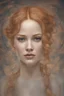 Placeholder: Ginger hair Jennifer Lawrence psychology erect oil paiting In Sigmund Freud's Freudian depth psychology display Gustav Klimt style, dream, symptom, image in the background in the city artgerm display Gustav Klimt style artgerm display in the New York City facial features resembled Sigmund Freud. She was from a distant countryside, and she only had a few drawing tools and a stack of blank boards with her. She settled in the city center and began to draw pictures for the passers-b