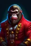 Placeholder: Gorilla-folk pirate portrait dungeons and dragons