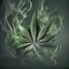 Placeholder: generate a smokey weed wallpaper with asymetrical random placement