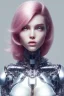 Placeholder: cyborg, pink hair,seven , perfekt, real, dream