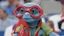 Placeholder: A blue-skinned Ninja Turtle wearing glasses at the London 2012 Olympics