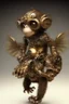 Placeholder: small cute steampunk mechanical monkey, made of metal with mechanical wings, cute hands and feet