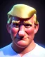 Placeholder: Realistic Waist up Portrait, Donald trump muppet, retro style, photo studio, unreal engine 5, god lights, ray tracing, RTX, lumen lighting, ultra detail, volumetric lighting, 3d.